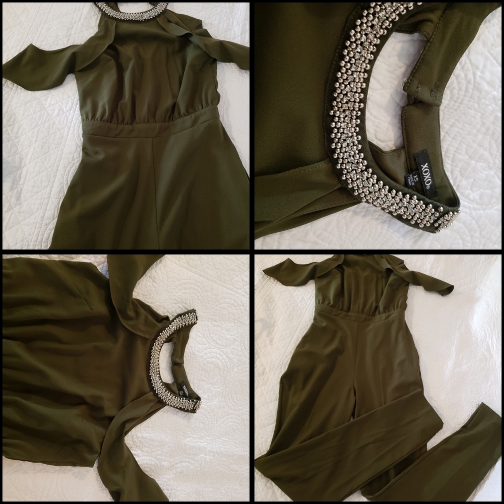 Green jumpsuit